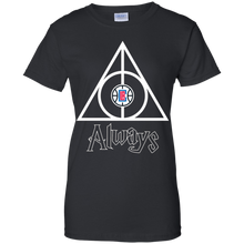 Load image into Gallery viewer, Deathly Hallows For La Clippers And Harry Potter Fans T-Shirt For Women