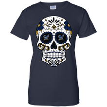 Load image into Gallery viewer, Milwaukee Brewers Sugar Skull T-Shirt For Women