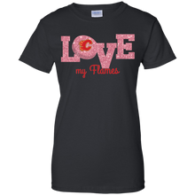 Load image into Gallery viewer, Glitter Love For Calgary Flames Fans T-Shirt For Women