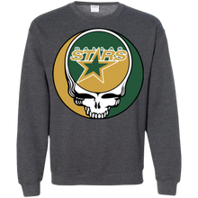 Load image into Gallery viewer, Dallas Stars Hockey Grateful Dead Steal Your Face Sweatshirt