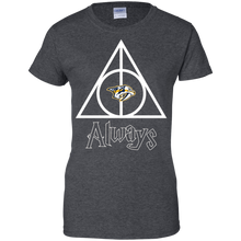 Load image into Gallery viewer, Deathly Hallows For Nashville Predators And Harry Potter Fans T-Shirt For Women