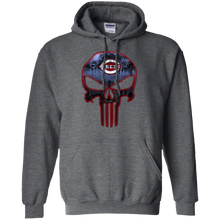 Load image into Gallery viewer, Cincinnati Reds Baseball The Punisher Skull Hoodie Shirt