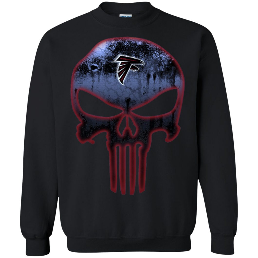 Atlanta Falcons Football The Punisher Skull Sweatshirt