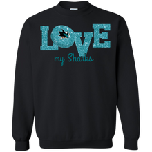 Load image into Gallery viewer, Glitter Love For San Jose Sharks Fans Sweatshirt
