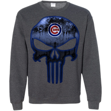 Load image into Gallery viewer, Chicago Cubs Baseball The Punisher Skull Sweatshirt
