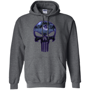 Abilene Christian Wildcats Football The Punisher Skull Hoodie Shirt