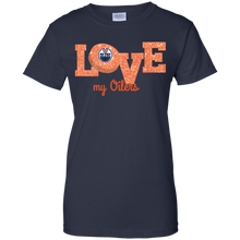 Load image into Gallery viewer, Glitter Love For Edmonton Oilers Fans T-Shirt For Women