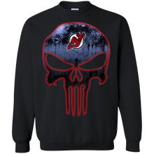 Load image into Gallery viewer, New Jersey Devils Hockey The Punisher Skull Sweatshirt
