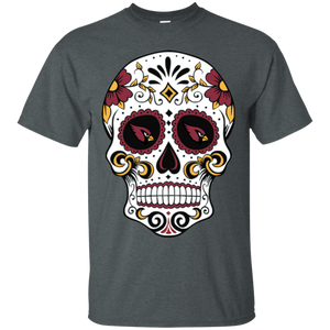 Arizona Cardinals Sugar Skull T - Shirt For Men