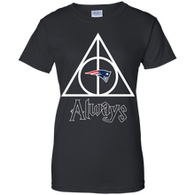 Load image into Gallery viewer, Deathly Hallows For New England Patriots And Harry Potter Fans T-Shirt For Women
