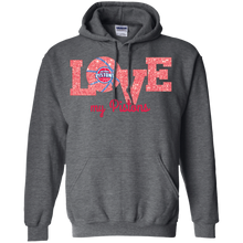 Load image into Gallery viewer, Glitter Love For Detroit Pistons Fans Hoodie Shirt