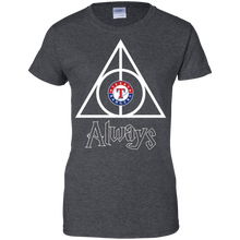 Load image into Gallery viewer, Deathly Hallows For Texas Rangers And Harry Potter Fans T-Shirt For Women