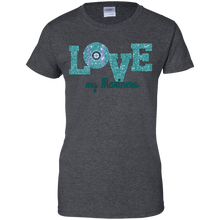 Load image into Gallery viewer, Glitter Love For Seattle Mariners Fans T-Shirt For Women