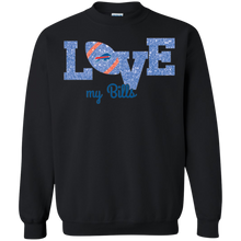 Load image into Gallery viewer, Glitter Love For Buffalo Bills Fans Sweatshirt