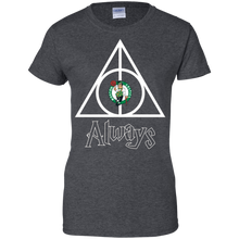 Load image into Gallery viewer, Deathly Hallows For Boston Celtics And Harry Potter Fans T-Shirt For Women
