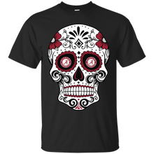 Load image into Gallery viewer, Alabama Crimson Sugar Skull T - Shirt For Men