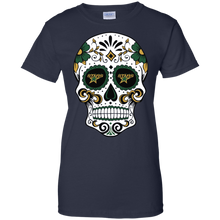 Load image into Gallery viewer, Dallas Stars Sugar Skull T-Shirt For Women