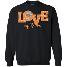 Load image into Gallery viewer, Glitter Love For New York Knicks Fans Sweatshirt
