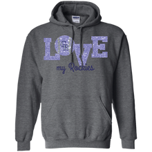 Load image into Gallery viewer, Glitter Love For Colorado Rockies Fans Hoodie Shirt