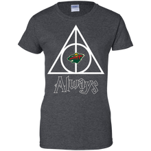 Load image into Gallery viewer, Deathly Hallows For Minnesota Wild And Harry Potter Fans T-Shirt For Women