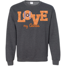 Load image into Gallery viewer, Glitter Love For Houston Astros Fans Sweatshirt