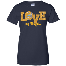 Load image into Gallery viewer, Glitter Love For Denver Nuggets Fans T-Shirt For Women