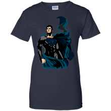 Load image into Gallery viewer, Superman Carolina Panthers Shirt For Fans T-Shirt For Women