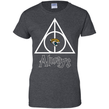 Load image into Gallery viewer, Deathly Hallows For Jacksonville Jaguars And Harry Potter Fans T-Shirt For Women