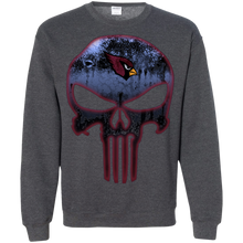 Load image into Gallery viewer, Arizona Cardinals Football The Punisher Skull Sweatshirt