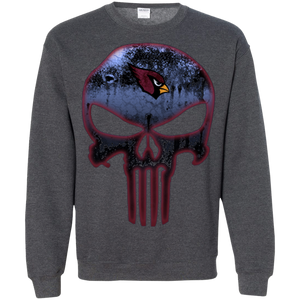 Arizona Cardinals Football The Punisher Skull Sweatshirt