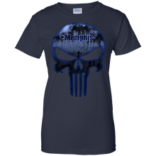Load image into Gallery viewer, Memphis Tigers Football The Punisher Skull T-Shirt For Women