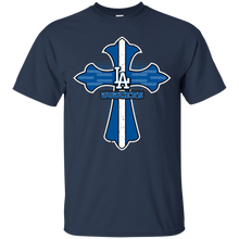 Load image into Gallery viewer, Cross Shirt For Jesus And Los Angeles Dodgers Fans T - Shirt For Men