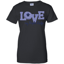 Load image into Gallery viewer, Glitter Love For Toronto Maple Leafs Fans T-Shirt For Women