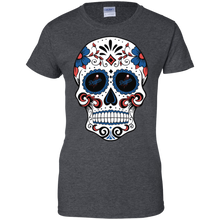 Load image into Gallery viewer, Los Angeles Dodgers Sugar Skull T-Shirt For Women