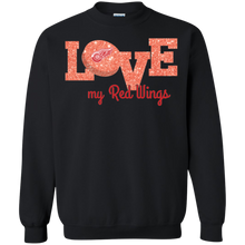 Load image into Gallery viewer, Glitter Love For Detroit Red Wings Fans Sweatshirt