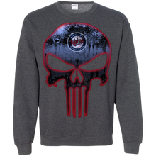 Load image into Gallery viewer, Minnesota Twins Baseball The Punisher Skull Sweatshirt
