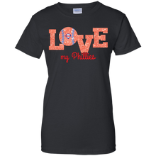 Load image into Gallery viewer, Glitter Love For Philadelphia Phillies Fans T-Shirt For Women