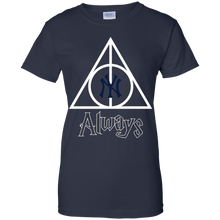 Load image into Gallery viewer, Deathly Hallows For New York Yankees And Harry Potter Fans T-Shirt For Women