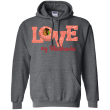Load image into Gallery viewer, Glitter Love For Chicago Blackhawks Fans Hoodie Shirt