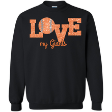 Load image into Gallery viewer, Glitter Love For San Francisco Giants Fans Sweatshirt
