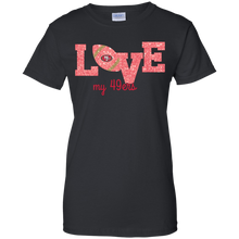 Load image into Gallery viewer, Glitter Love For San Francisco 49ers Fans T-Shirt For Women
