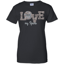 Load image into Gallery viewer, Glitter Love For San Antonio Spurs Fans T-Shirt For Women