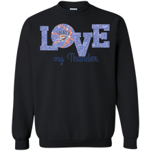 Load image into Gallery viewer, Glitter Love For Oklahoma City Thunder Fans Sweatshirt