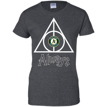 Load image into Gallery viewer, Deathly Hallows For Oakland Athletics And Harry Potter Fans T-Shirt For Women