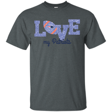 Load image into Gallery viewer, Glitter Love For New England Patriots Fans T - Shirt For Men