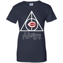 Load image into Gallery viewer, Deathly Hallows For Cincinnati Reds And Harry Potter Fans T-Shirt For Women