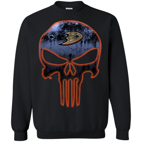 Anaheim Ducks Hockey The Punisher Skull Sweatshirt