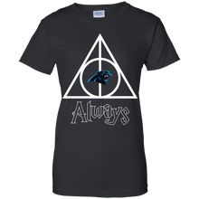 Load image into Gallery viewer, Deathly Hallows For Carolina Panthers And Harry Potter Fans T-Shirt For Women