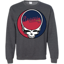 Load image into Gallery viewer, Atlanta Braves Baseball Grateful Dead Steal Your Face Sweatshirt