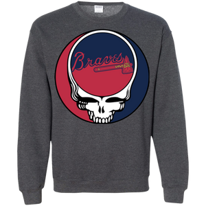 Atlanta Braves Baseball Grateful Dead Steal Your Face Sweatshirt